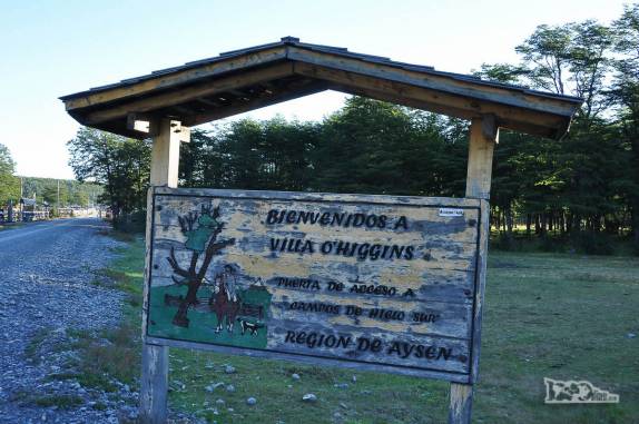 Chegando a Villa O'Higgins, onde termina a Carretera Austral, no sul do Chile